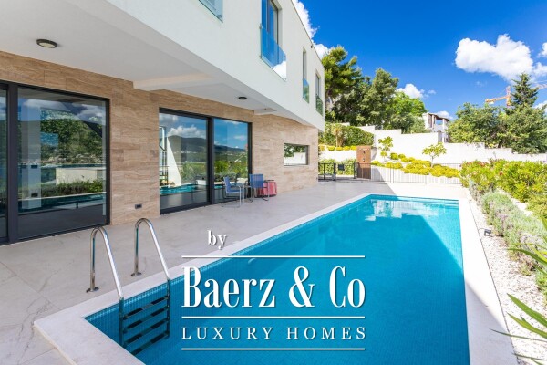 photo 4 Okrug Donji, modern villa in the second row from the sea