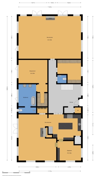 Floor Plan 1 - De Zonneroos – luxe, privacy en eindeloos genieten.