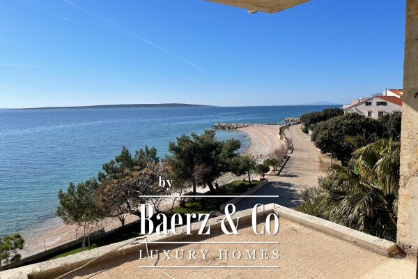 photo 2 Pag, Mandre, luxurious three-bedroom apartment first row to the sea, NEW BUILDING