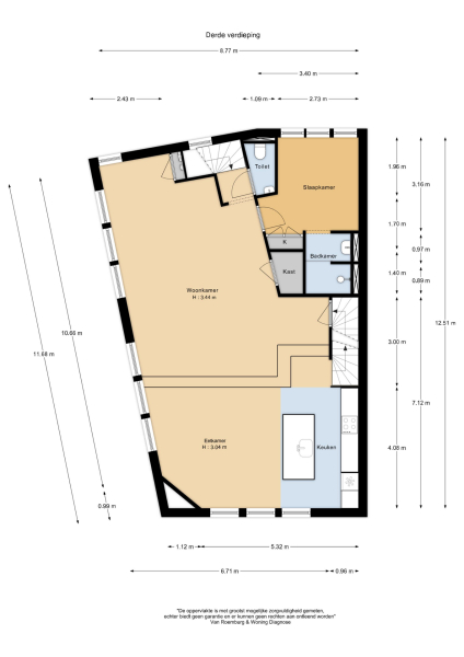 Floor Plan 3 - Nieuwe Spiegelstraat 26 B