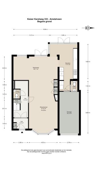 Floor Plan 1 - Keizer Karelweg 333