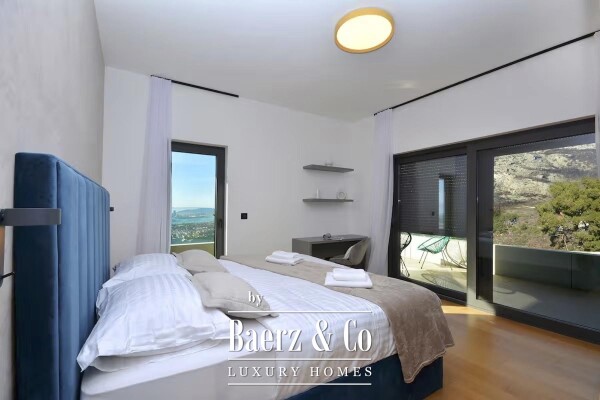 photo 6 Klis above Split a villa with swimming pool, garage and summer kitchen with sea view