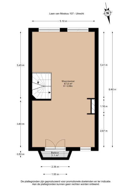 Floor Plan 3 - Laan van Moskou 107