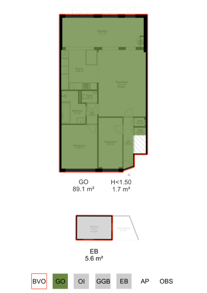 Floor Plan 9 - Karel du Jardinstraat 28 H