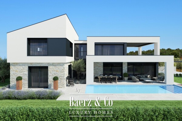 photo 4 Istria, Poreč, modern villa with heated pool and sea view