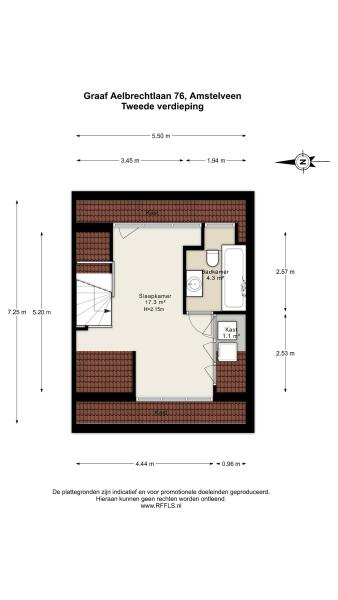 Floor Plan 3 - Graaf Aelbrechtlaan 76