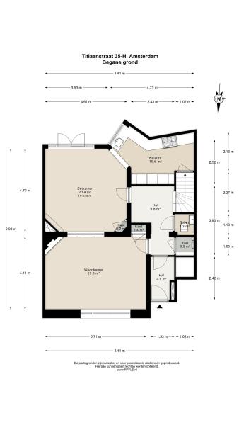 Floor Plan 1 - Titiaanstraat 35 H