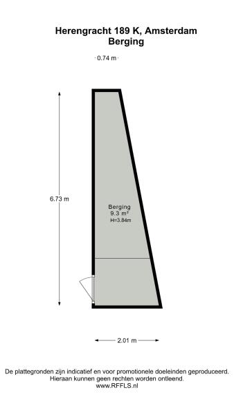 Floor Plan 2 - Herengracht 189 K
