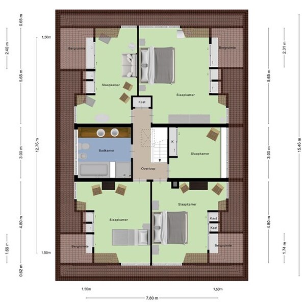 Floor Plan 2 - Bremlaan 14